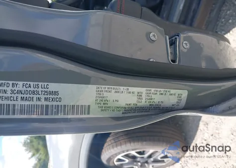 2020 Jeep Compass Trailhawk 4X4 z USA, uszkodzony, nr VIN 3C4NJDDB3LT259885